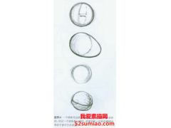 美國素描基礎教程（五）畫球體