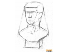 素描羅馬青年石膏像視頻教程-廣州美院副教授陳衛東