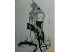 古風素描圖片欣賞