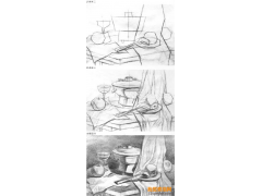 明暗素描靜物默畫的表現方法及作畫步驟