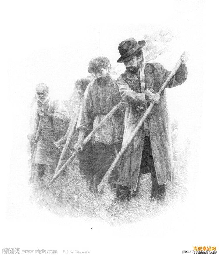 經典場景素描作品 - 石墨閣 - 石墨閣