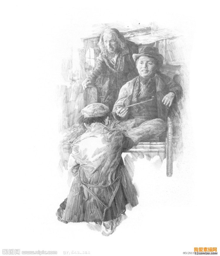 經典場景素描作品 - 石墨閣 - 石墨閣
