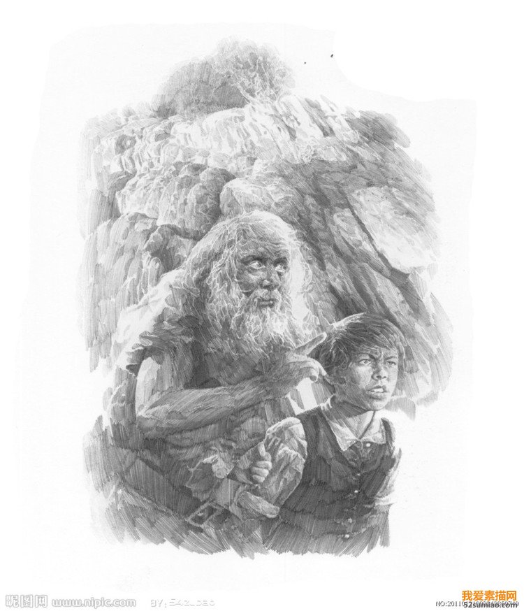 經典場景素描作品 - 石墨閣 - 石墨閣