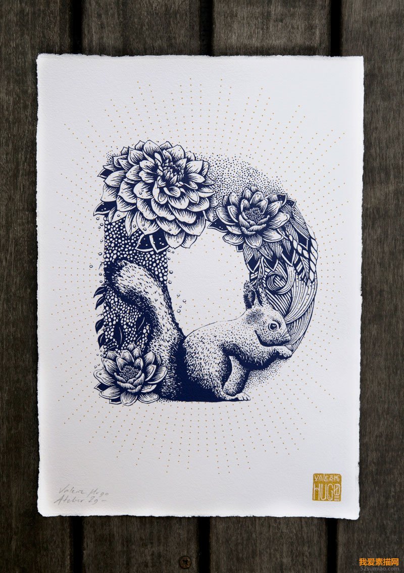 法國(guó)插畫家Valérie Hugo創(chuàng)意字母插畫欣賞