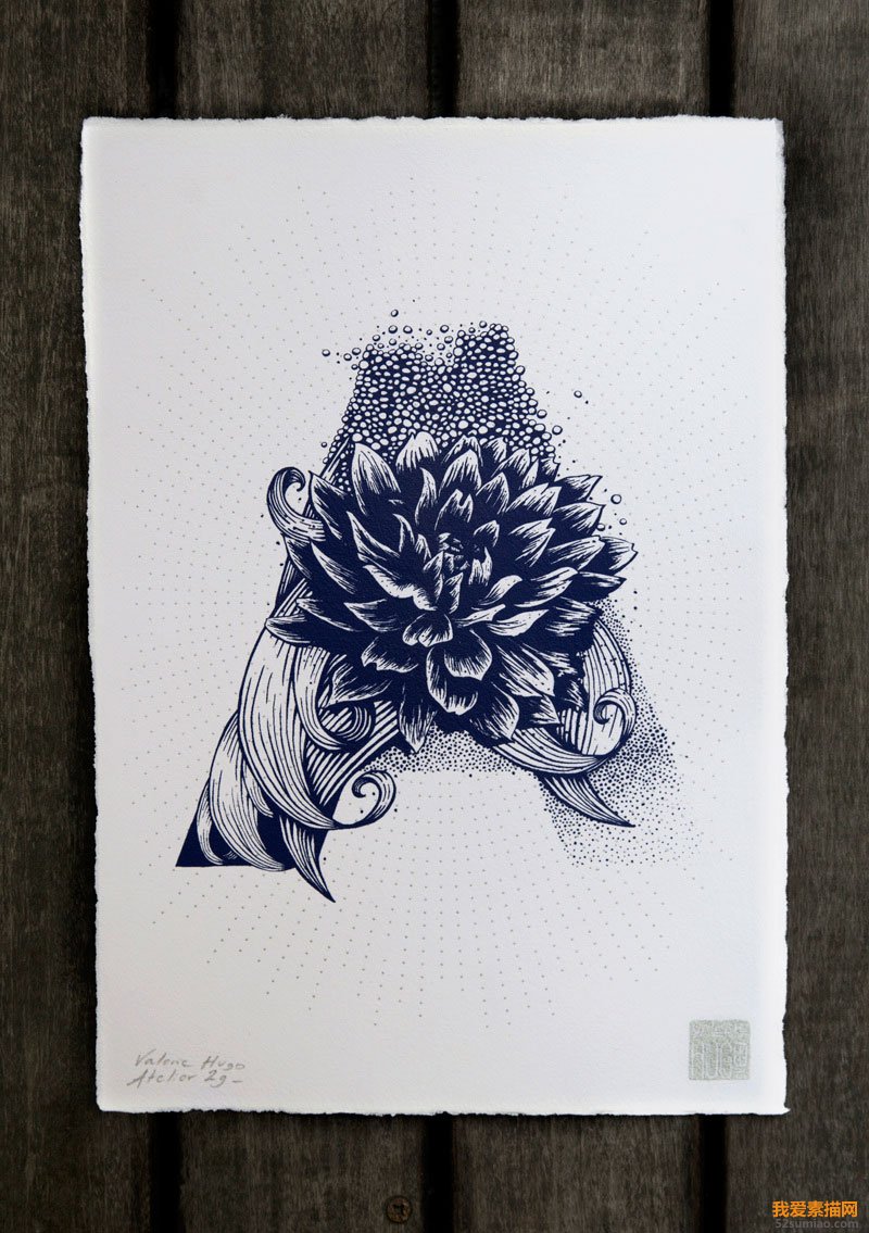 法國(guó)插畫家Valérie Hugo創(chuàng)意字母插畫欣賞