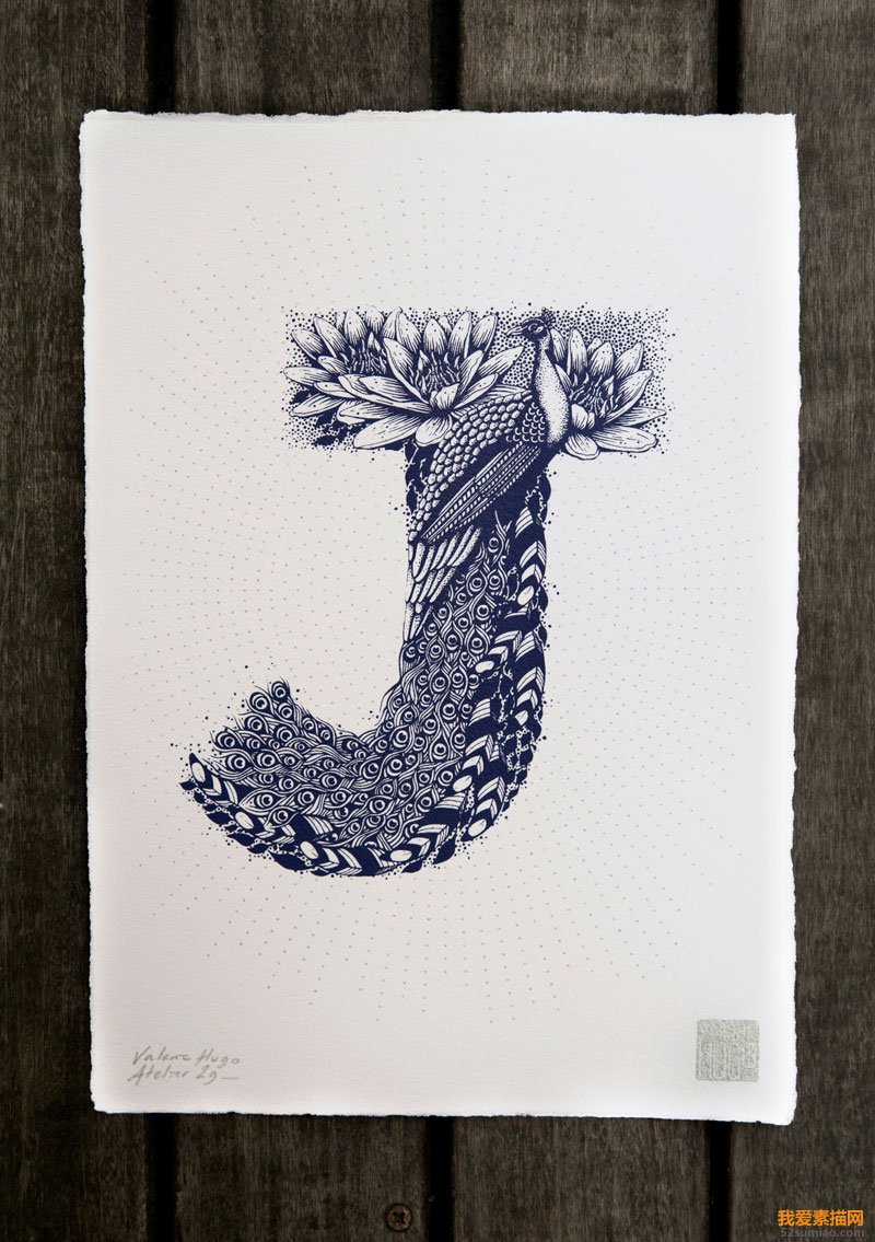 法國(guó)插畫家Valérie Hugo創(chuàng)意字母插畫欣賞