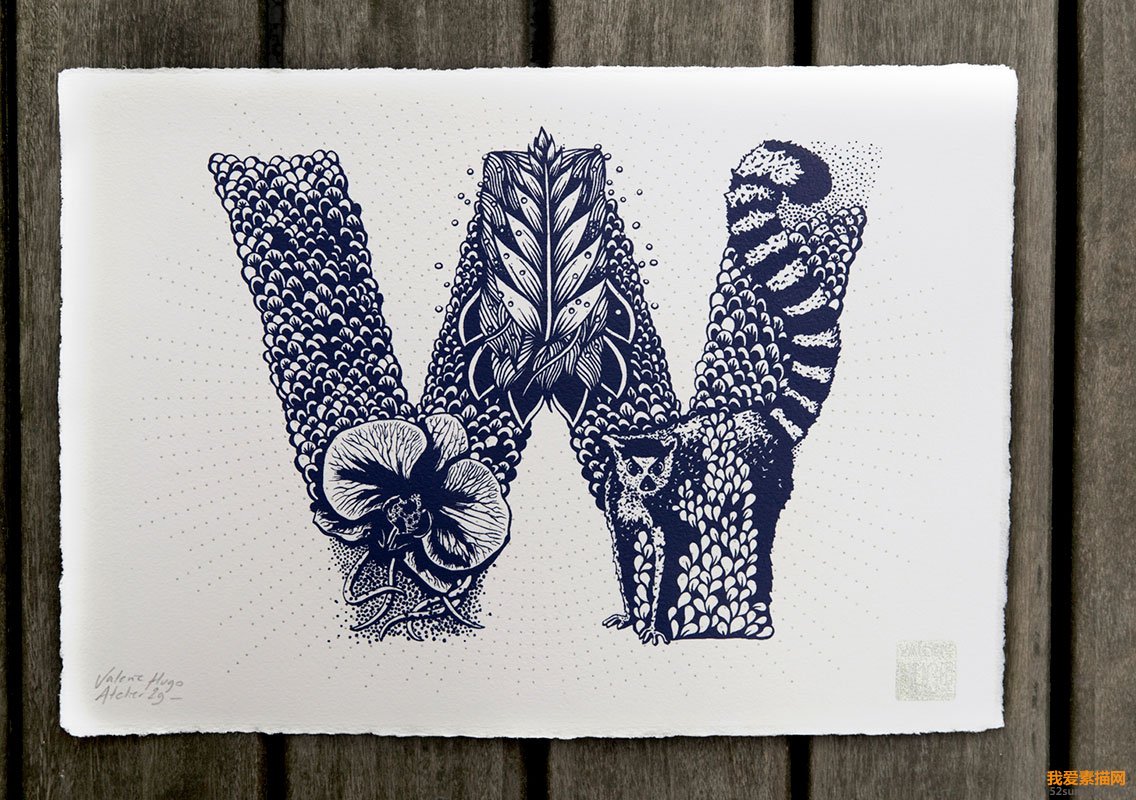 法國(guó)插畫家Valérie Hugo創(chuàng)意字母插畫欣賞