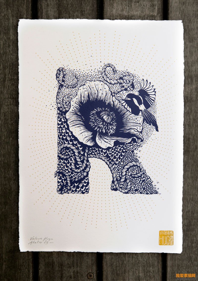 法國(guó)插畫家Valérie Hugo創(chuàng)意字母插畫欣賞