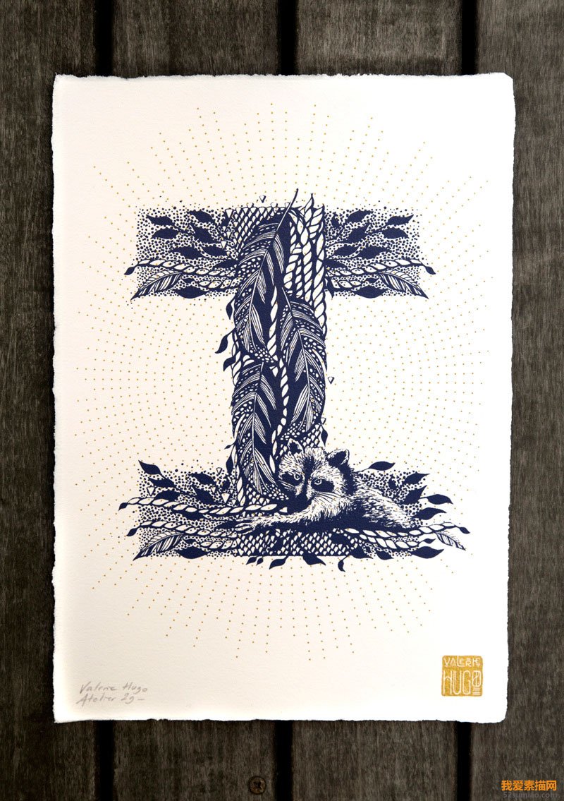 法國(guó)插畫家Valérie Hugo創(chuàng)意字母插畫欣賞