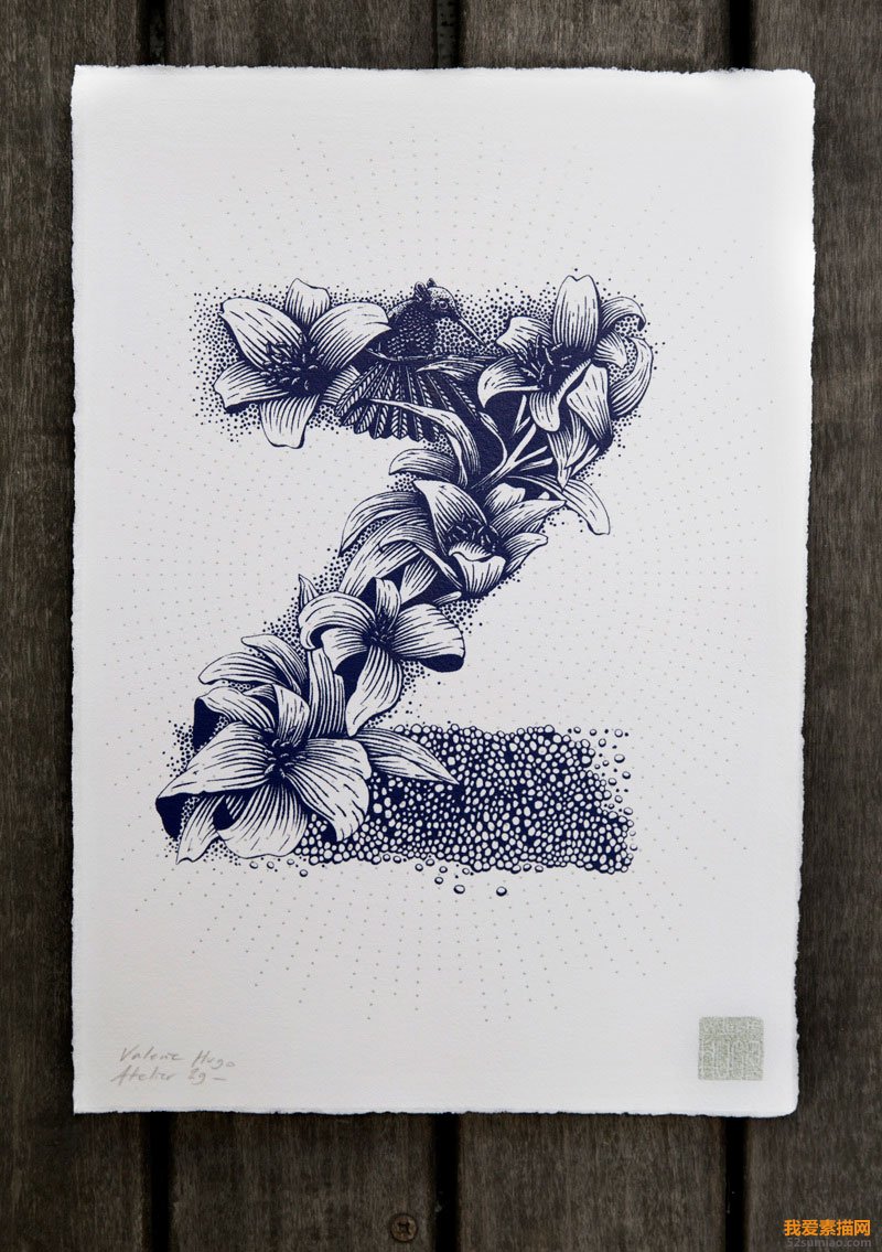法國(guó)插畫家Valérie Hugo創(chuàng)意字母插畫欣賞