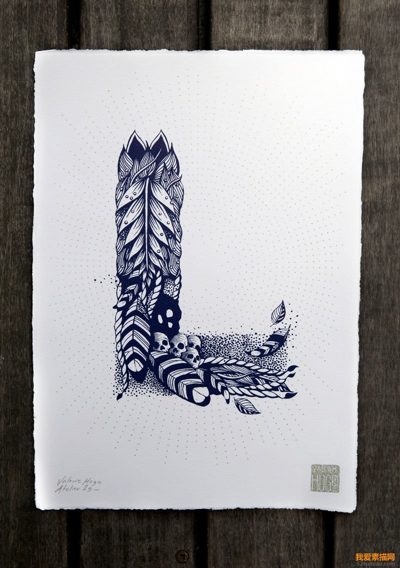 法國(guó)插畫家Valérie Hugo創(chuàng)意字母插畫欣賞