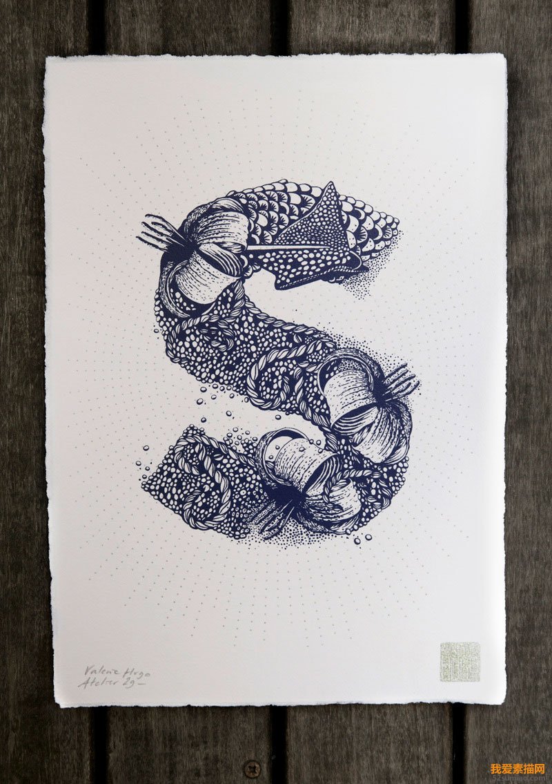 法國(guó)插畫家Valérie Hugo創(chuàng)意字母插畫欣賞