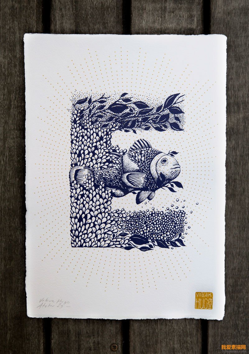 法國(guó)插畫家Valérie Hugo創(chuàng)意字母插畫欣賞