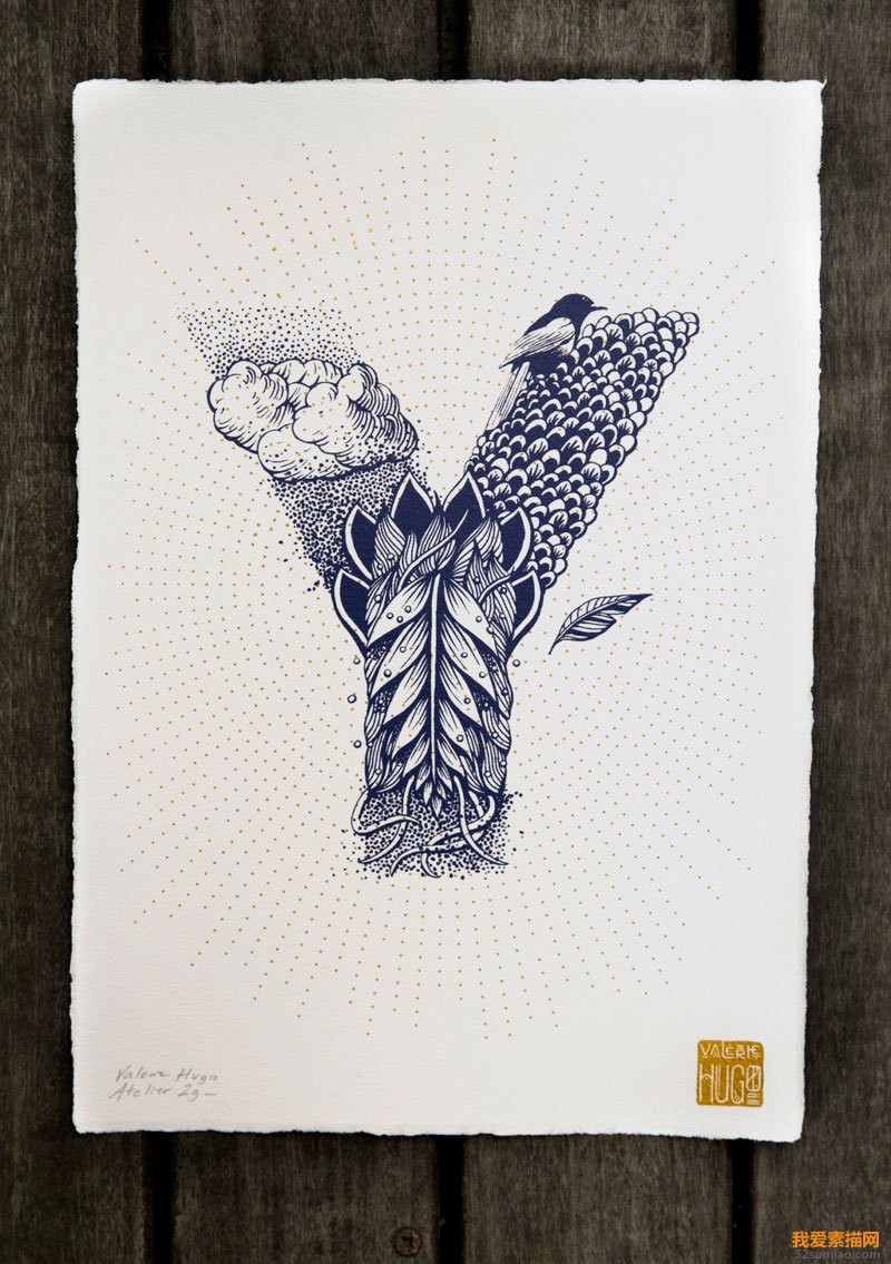 法國(guó)插畫家Valérie Hugo創(chuàng)意字母插畫欣賞