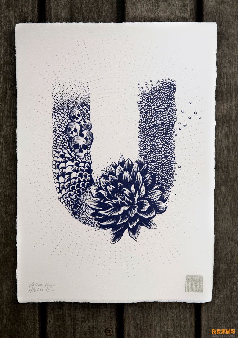 法國插畫家Valérie Hugo創意字母插畫欣賞