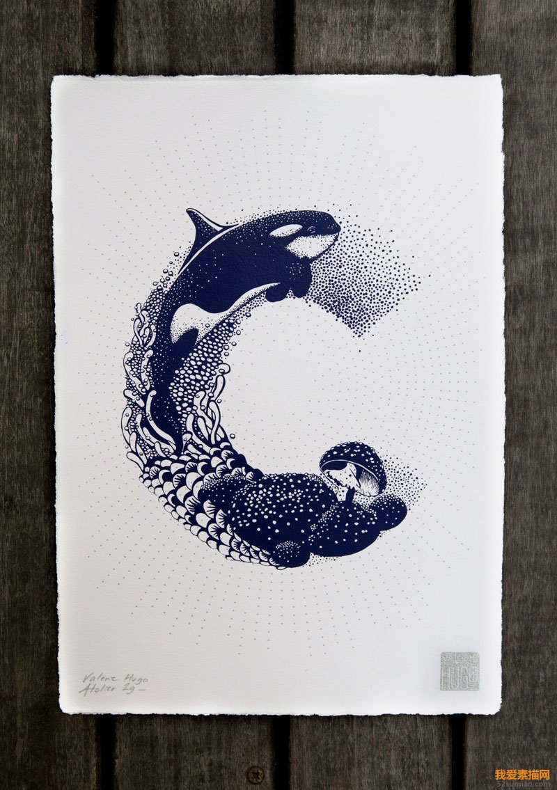 法國插畫家Valérie Hugo創意字母插畫欣賞