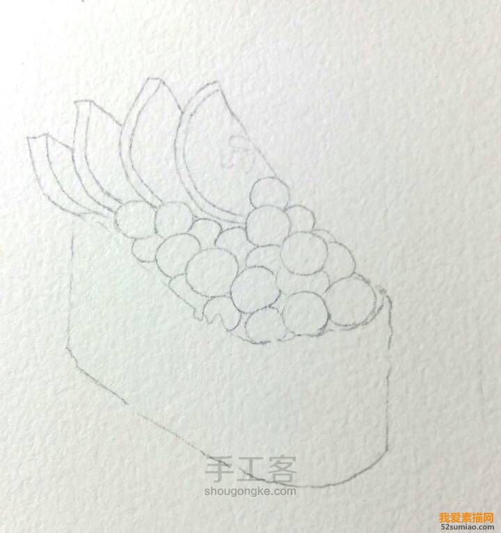 水彩鱘魚(yú)子壽司 第1步