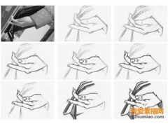 素描手的繪畫(huà)