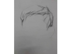 還在為素描頭像的“頭發”擔心嗎？四種發型，幫你解決！