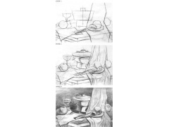 明暗素描靜物默畫的表現方法及作畫步驟