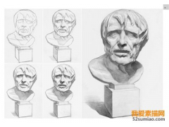 石膏像寫生繪畫初學者必須要避免的五大問題