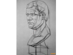 結構素描的意思及石膏頭像結構素描畫法步驟